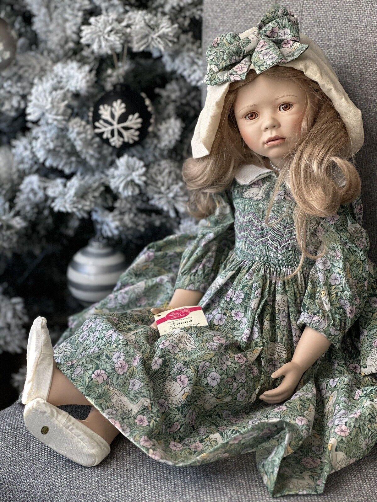 Lifelike 28 Collectible Porcelain Doll Emma by Christine Orange LE Doll Kingdom Us