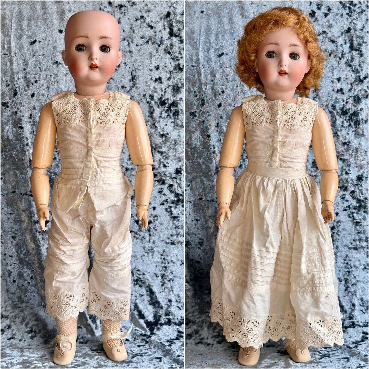Antique German 22” Alt Beck Gottschalck (?) 136/9 Bisque Head Doll