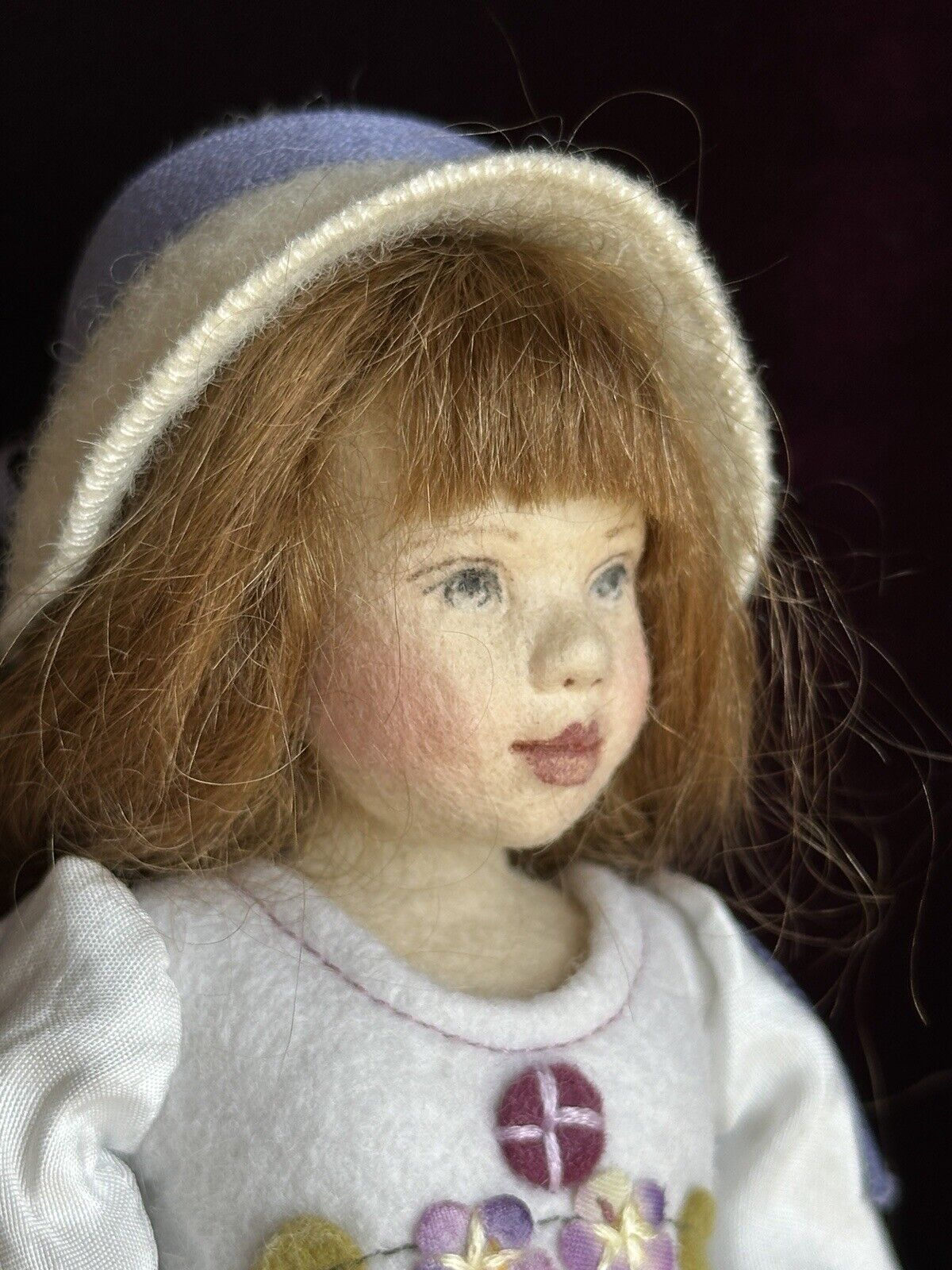 Collectible 8” Miggie Iacono UFDC Kim Felt Doll with Box