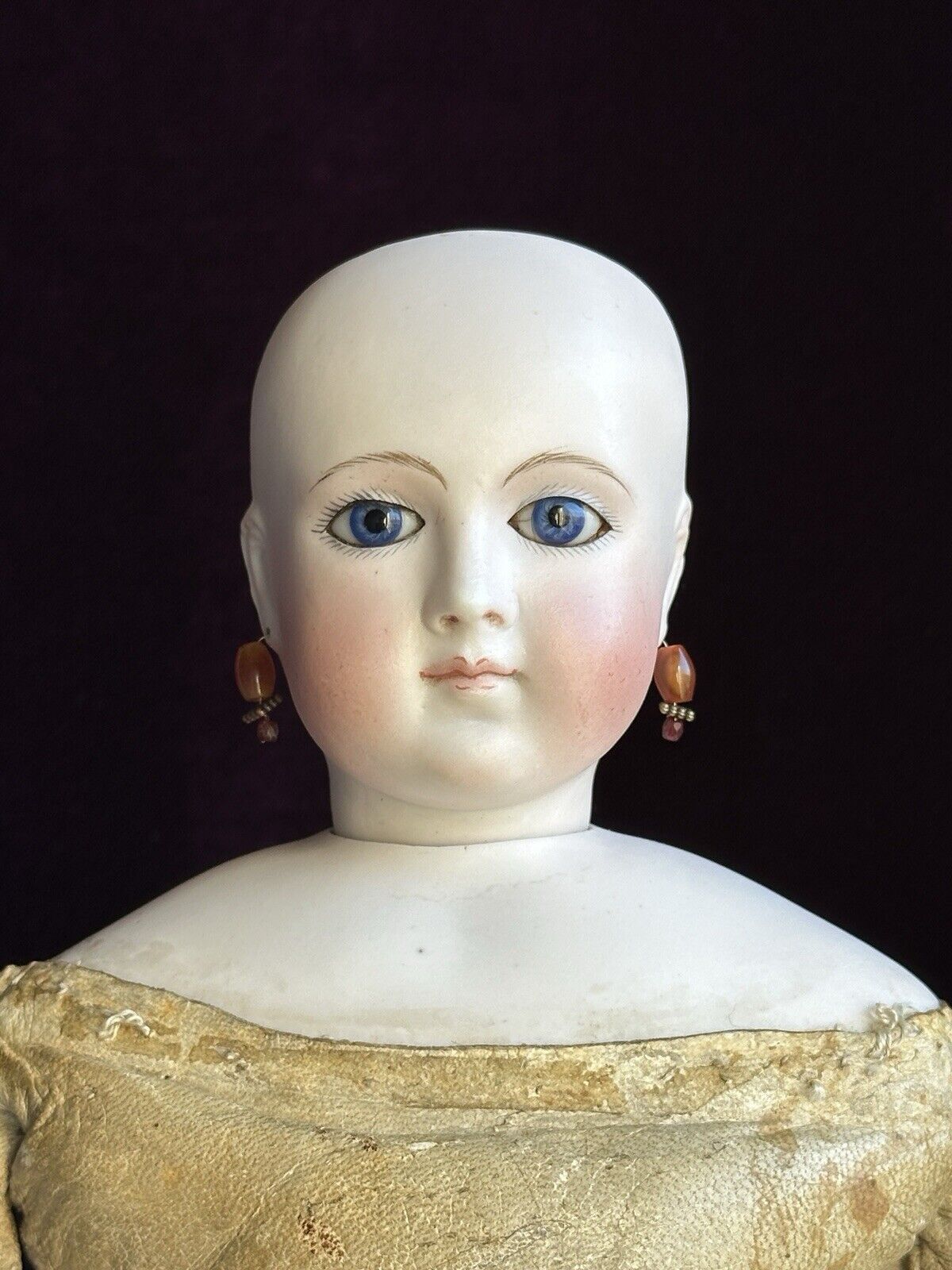 Large Antique 21” Portrait Jumeau French Fashion Bisque Shoulder Head Doll