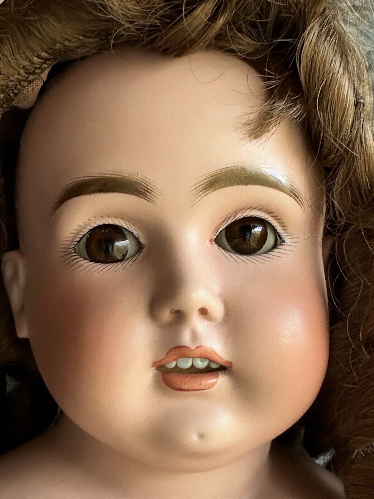 Large Antique German 29” Kestner Alphabetic Series Turned Bisque Head Doll