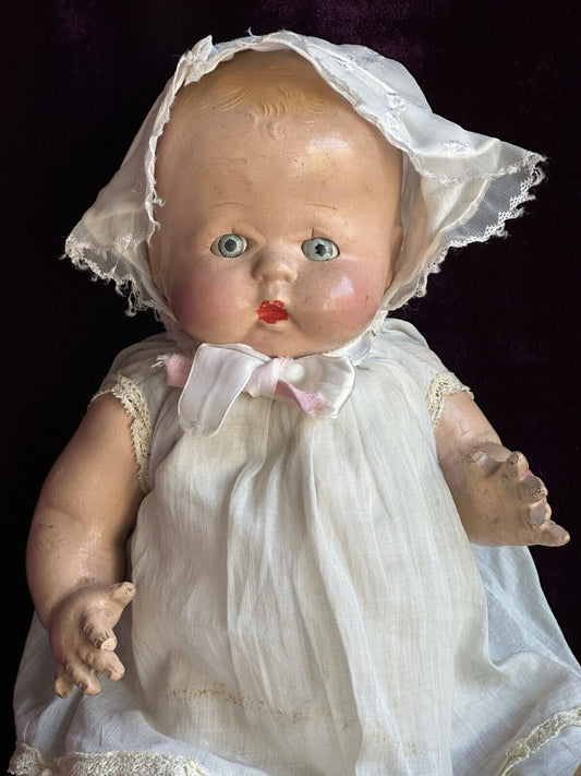 Vintage American 15” Horsman Buttercup Composition Baby Doll