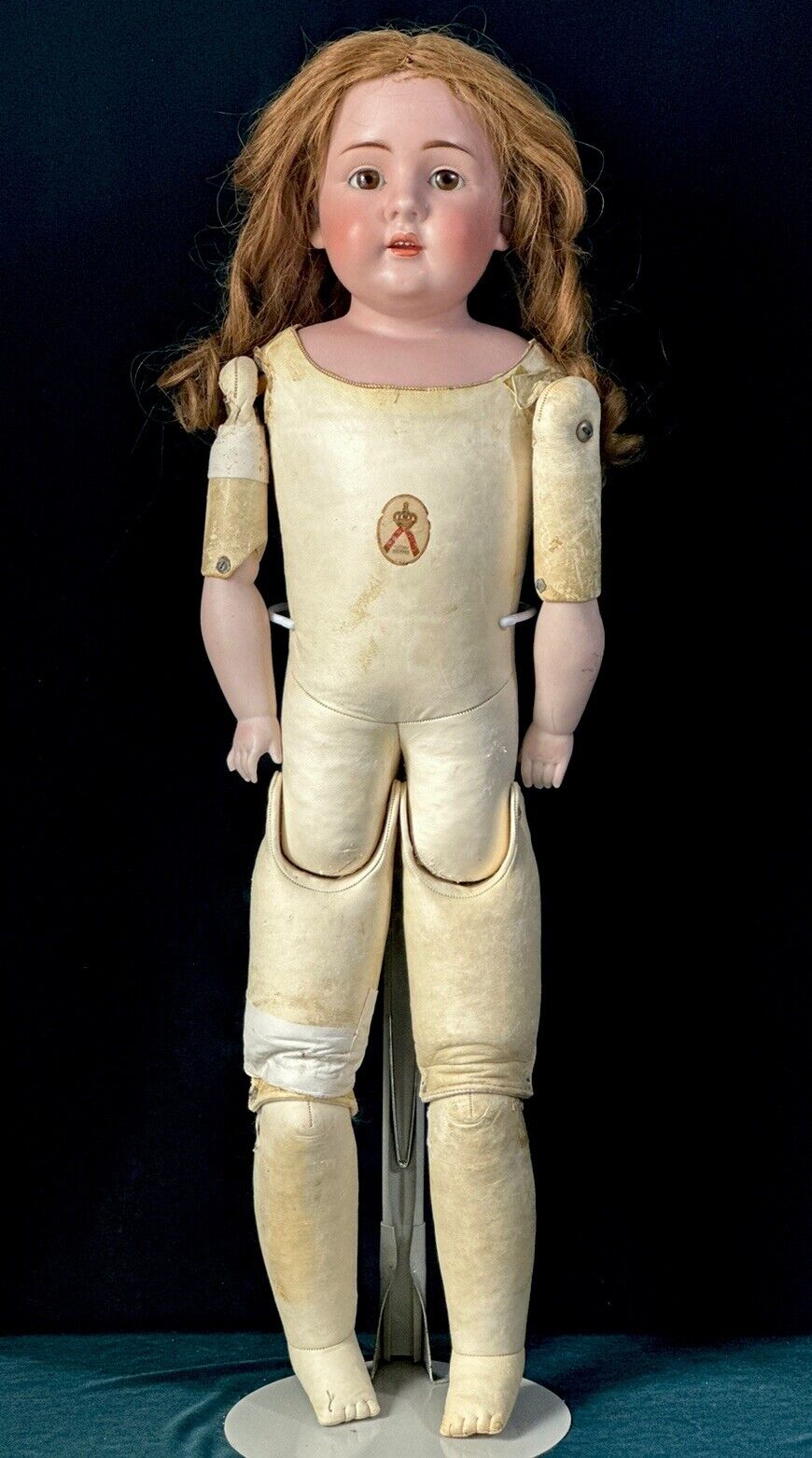 Large 30” JDK Kestner Mold 154 Bisque Head/Shoulder Leather Body Doll – Doll  Kingdom Us