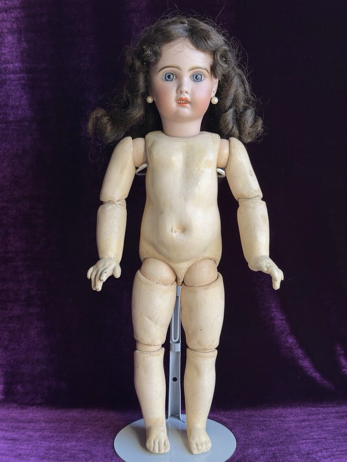 Antique French 19” Jumeau 1907 Bisque Head Marked Composition Body Doll