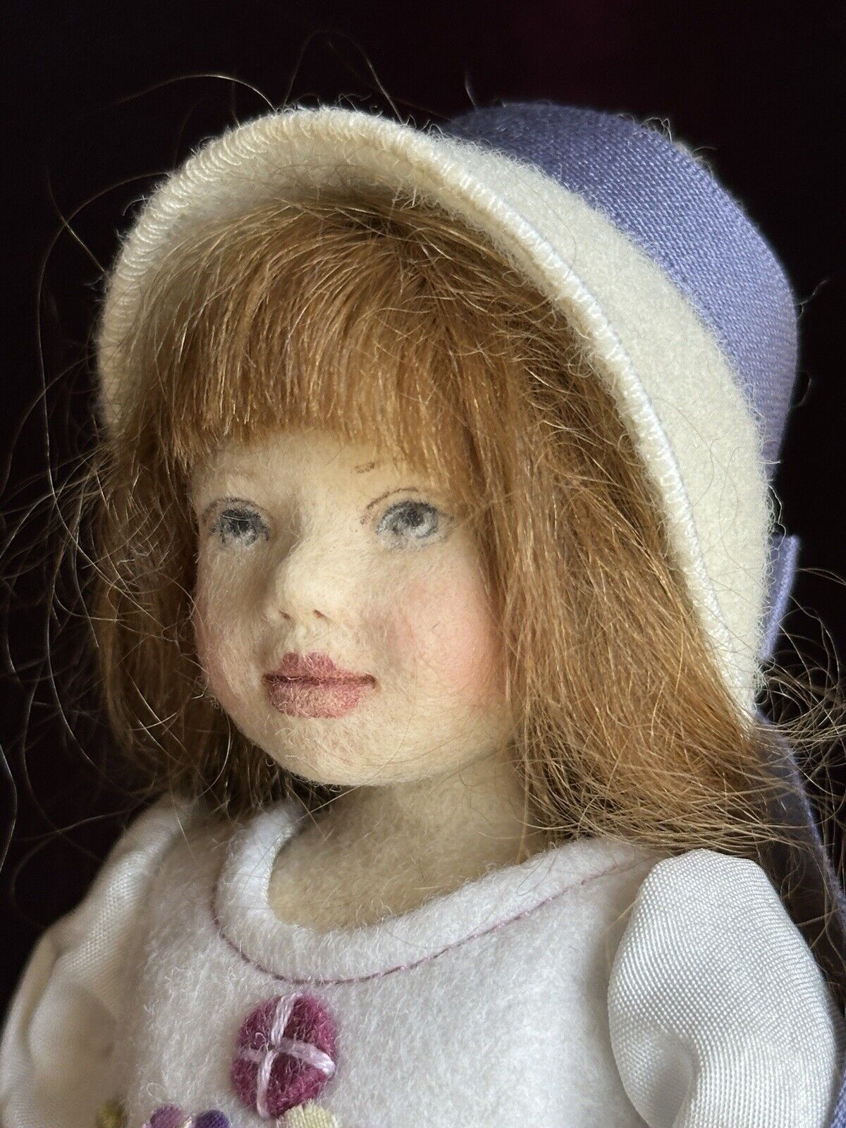 Collectible 8” Miggie Iacono UFDC Kim Felt Doll with Box
