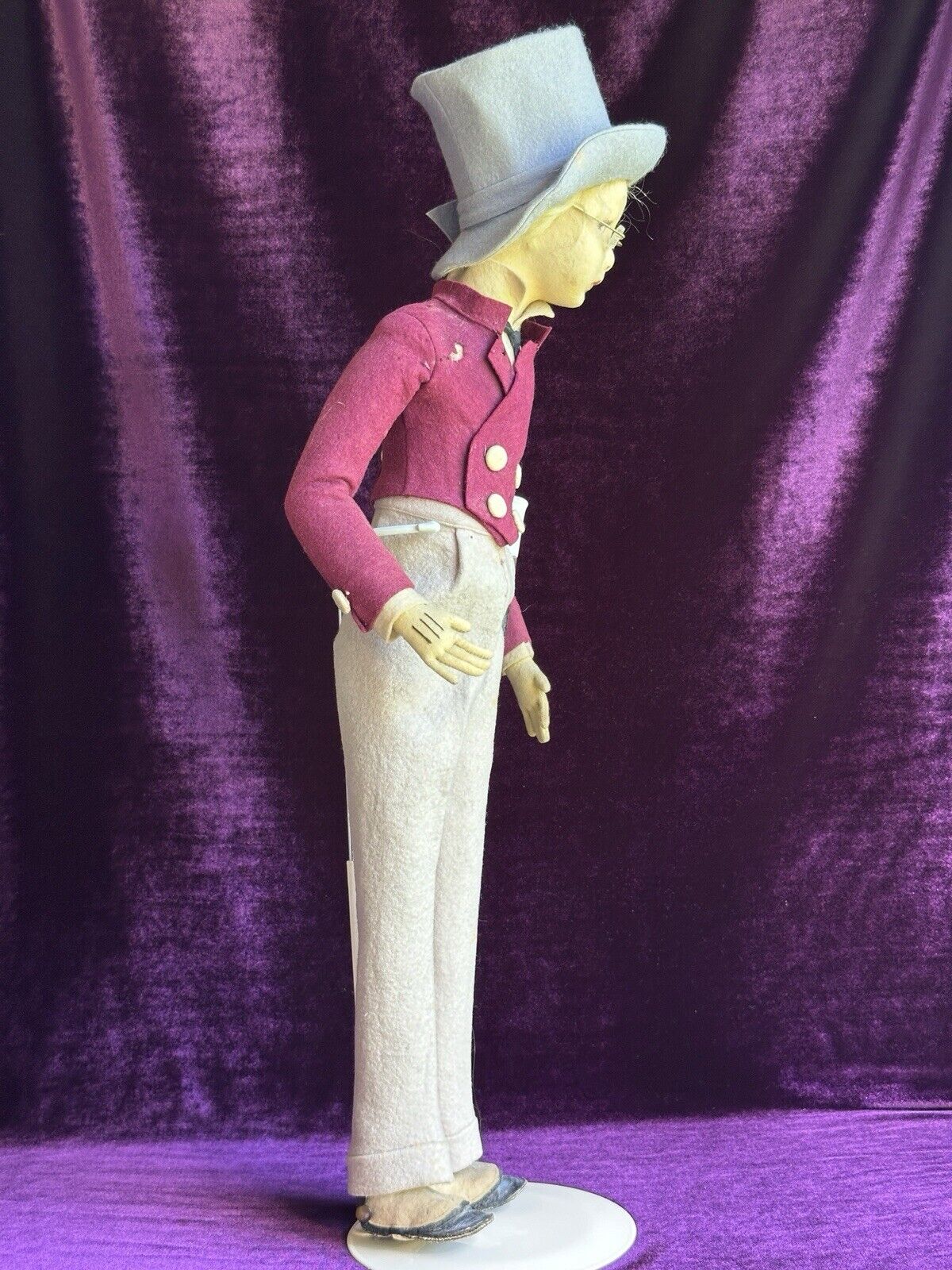 Vintage Italian Lenci Dandy Boudoir Charles Dickens Character Doll