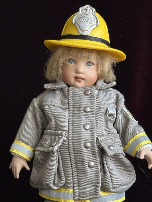 Collectible 7.5” Kish Vinyl Riley's World Firefighter DJ Doll LE 1000