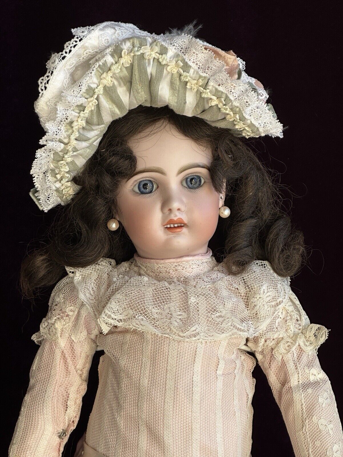 Antique French 19” Jumeau 1907 Bisque Head Marked Composition Body Doll