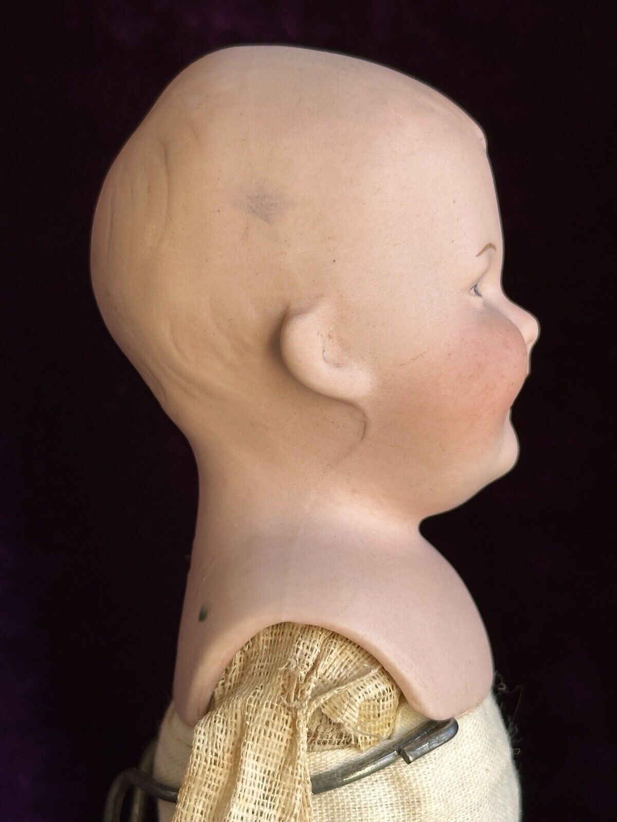 Antique German 11” Gebruder Heubach 7647 Bisque Shoulder Head Character Boy Doll