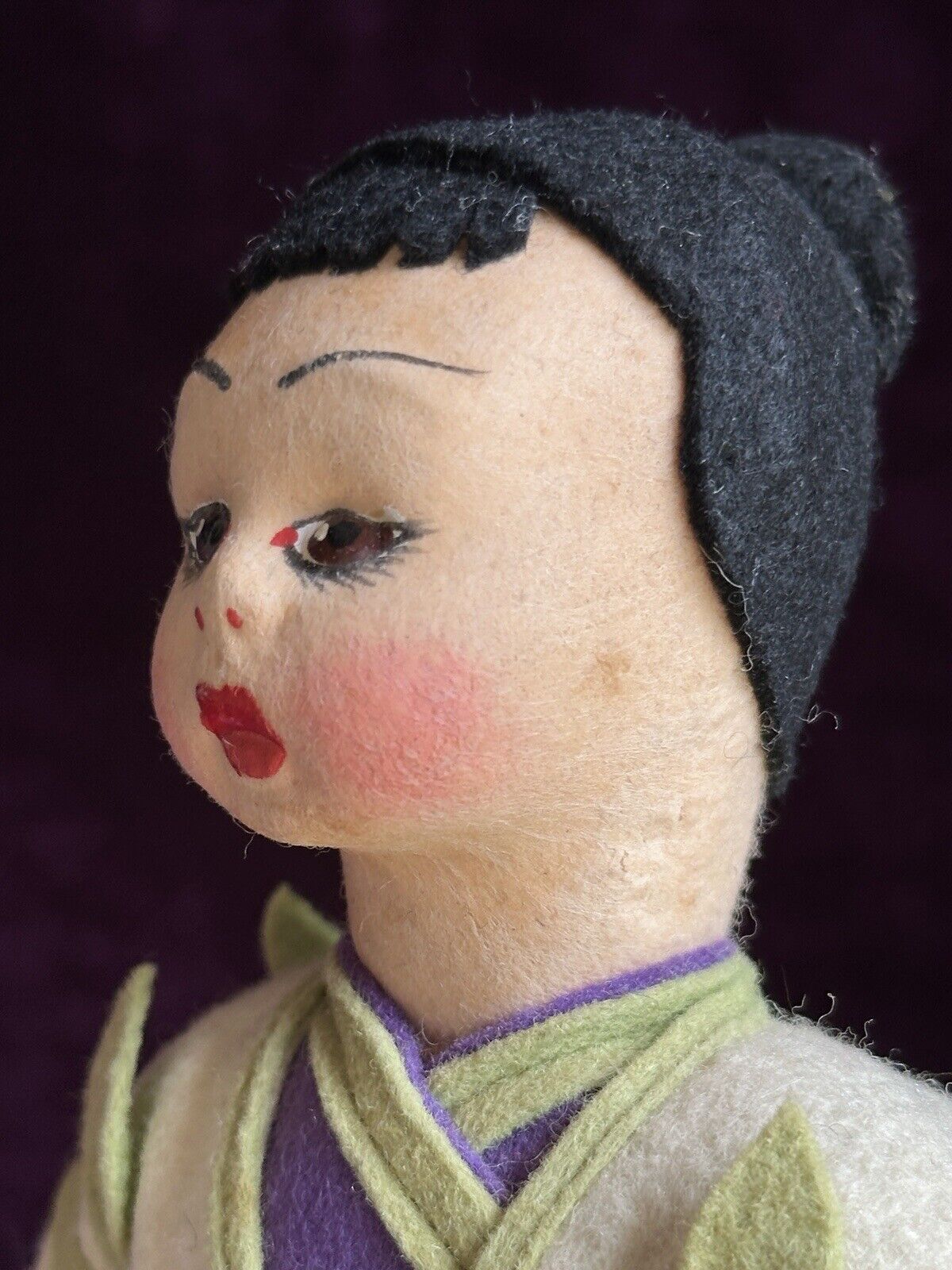 Vintage 8” Italian Lenci Mascotte Oriental Asian Miniature Doll