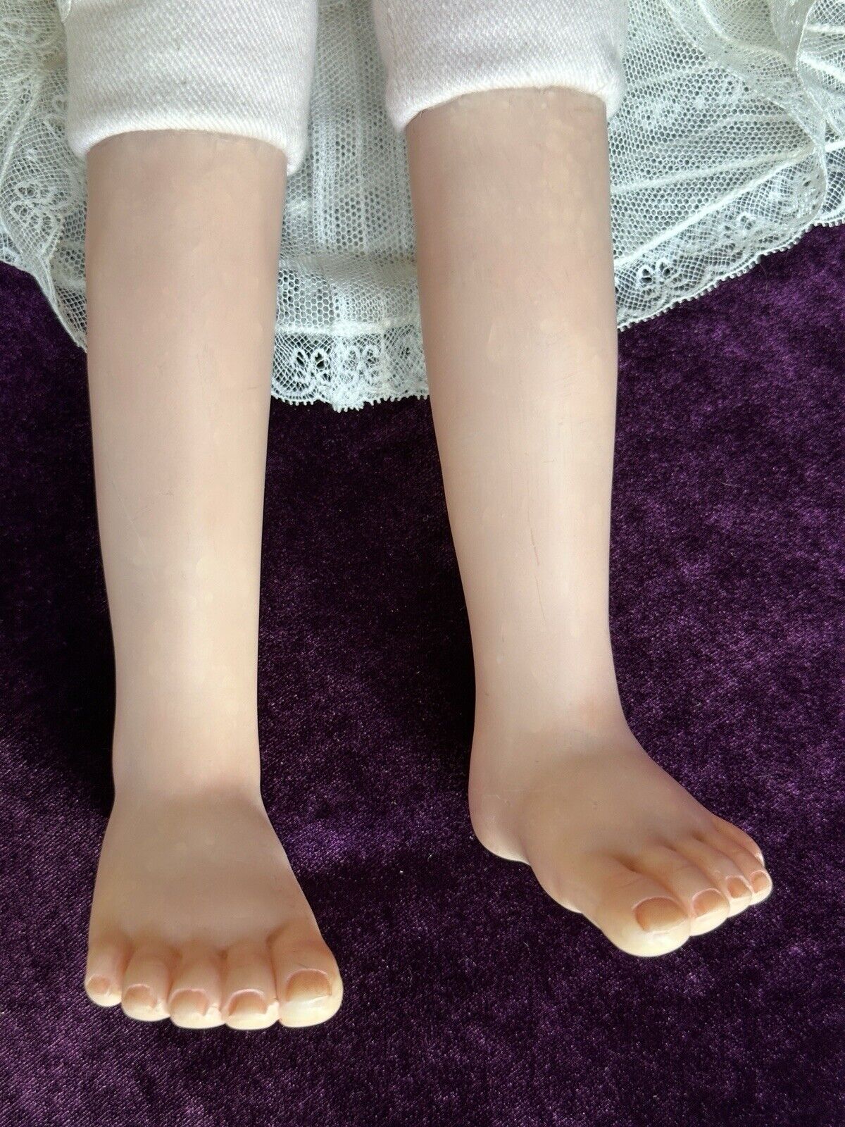 OOAK Artist 24” Polymer Clay Cloth Signed Girl Doll