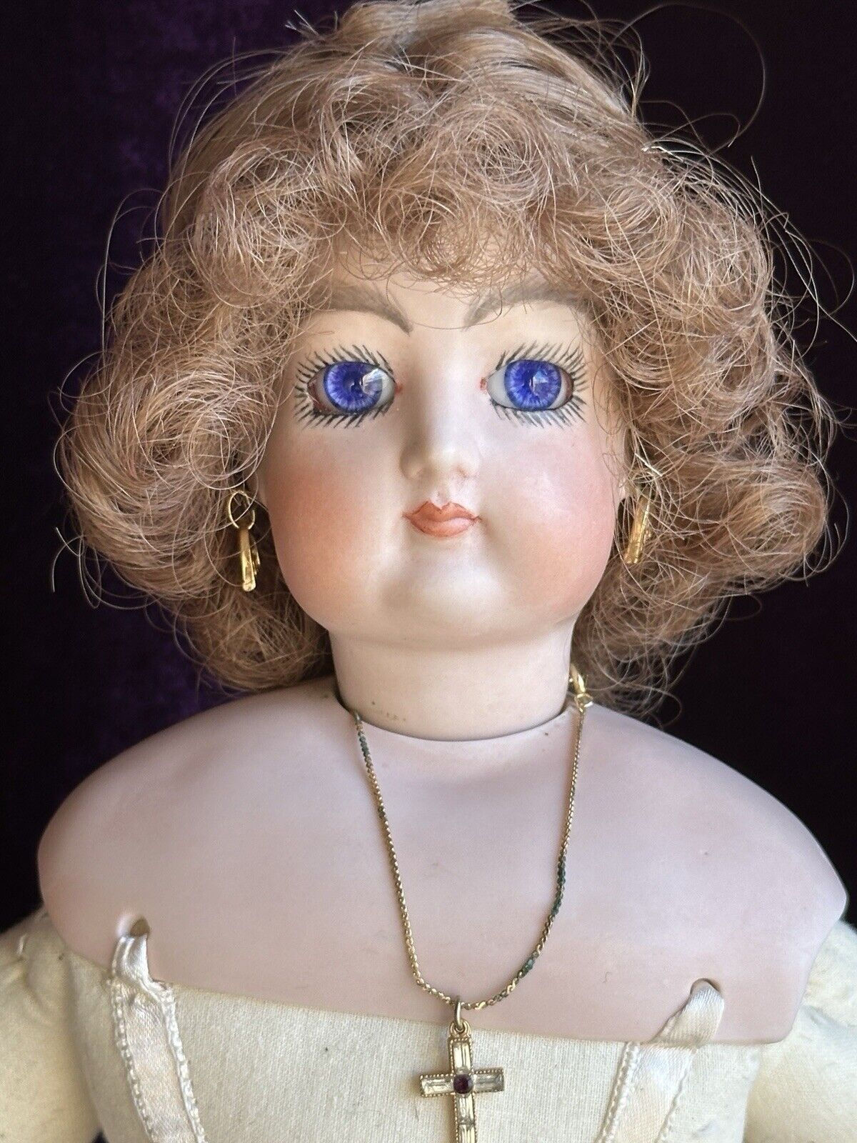 Porcelain 19” Reproduction of Antique French Francois Gaultier Fashion Doll