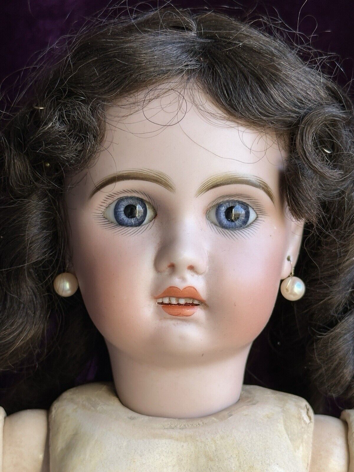 Antique French 19” Jumeau 1907 Bisque Head Marked Composition Body Doll