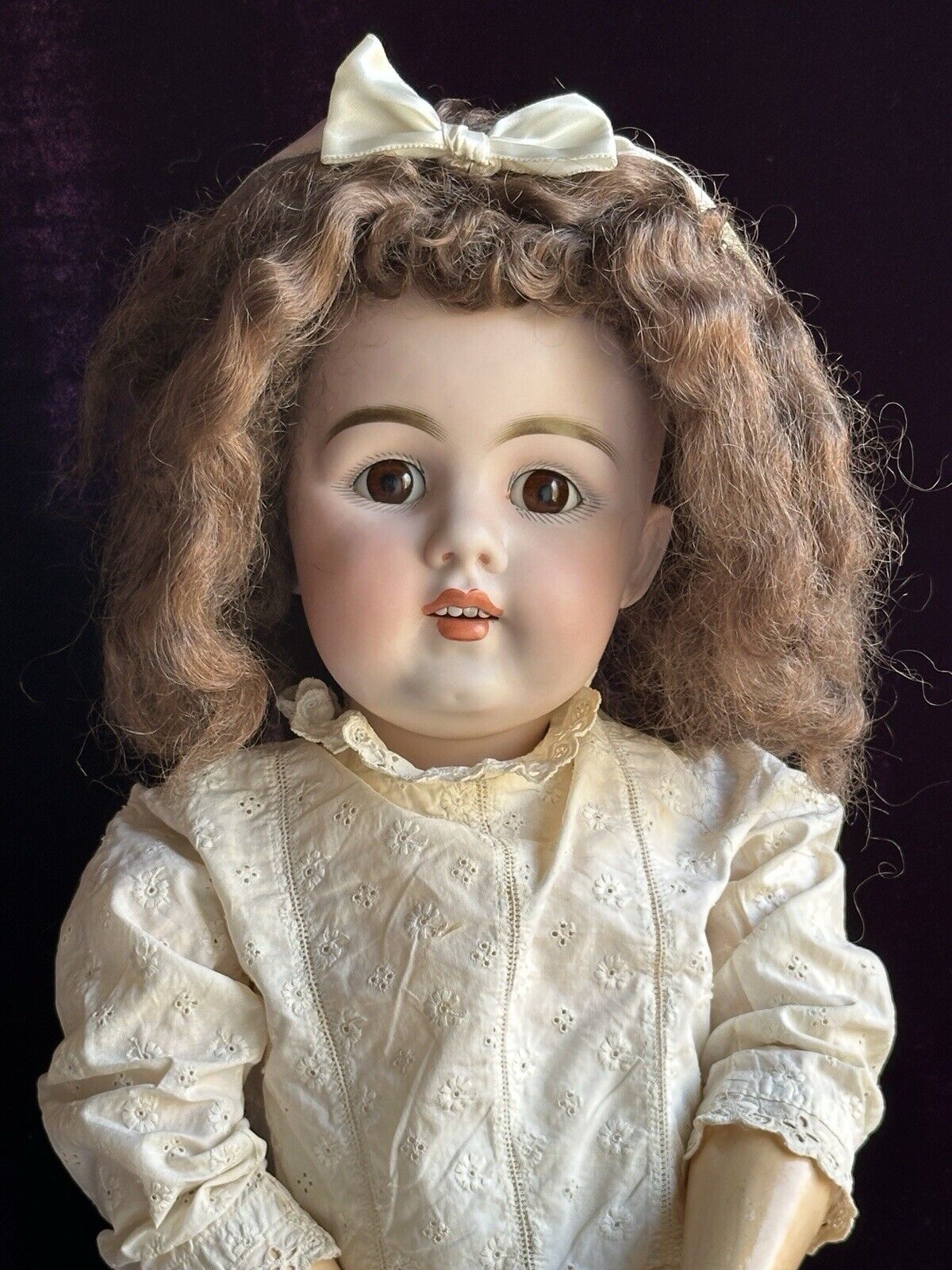 Rare Large Antique German 29” Kestner  Dep 156 Bisque Head Child Doll