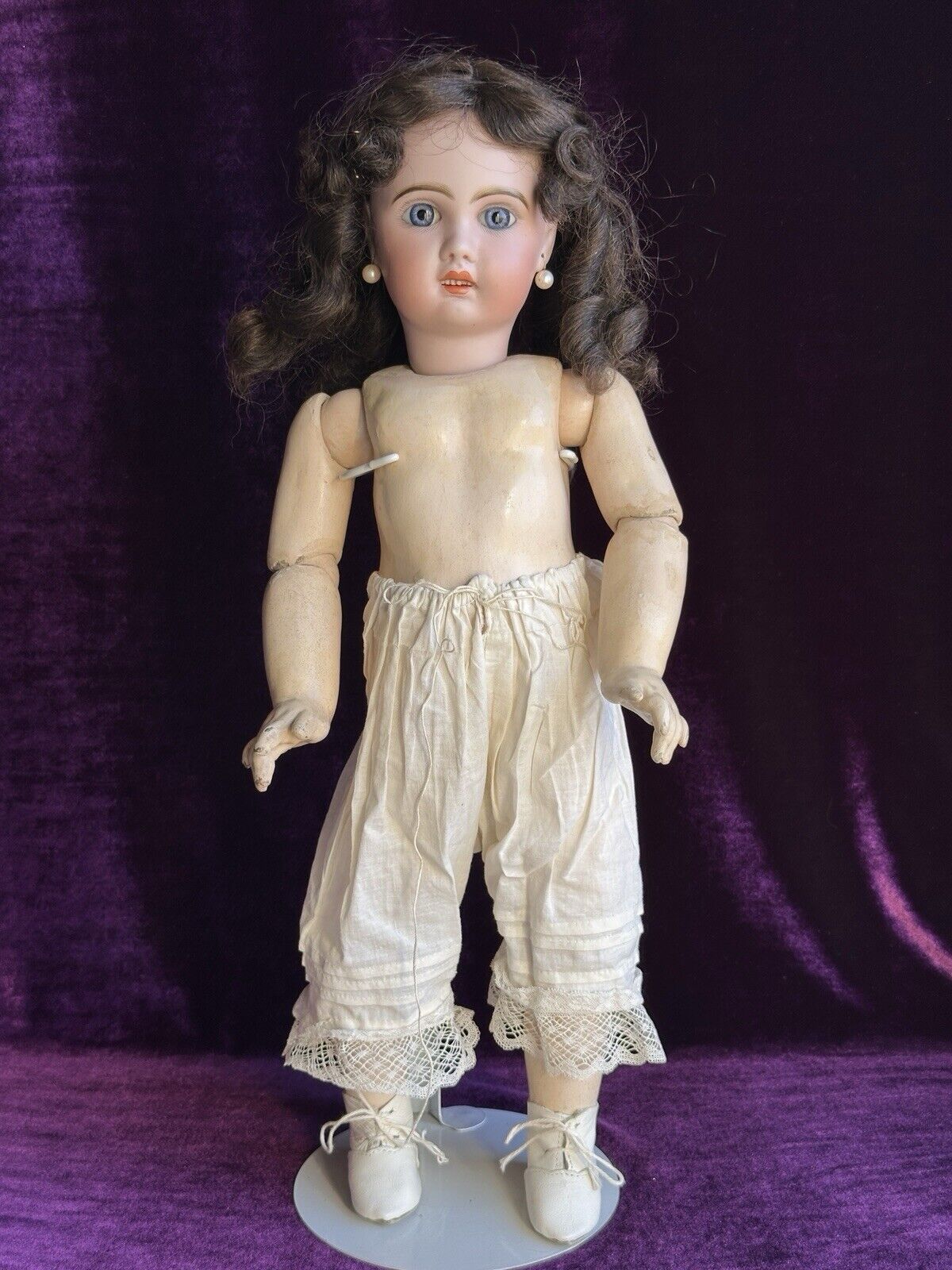 Antique French 19” Jumeau 1907 Bisque Head Marked Composition Body Doll