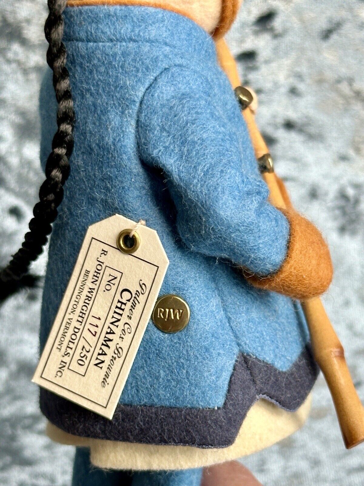 Collectible R John Wright Felt Chinaman Palmer Cox Brownie 8” Doll + Box LE 250