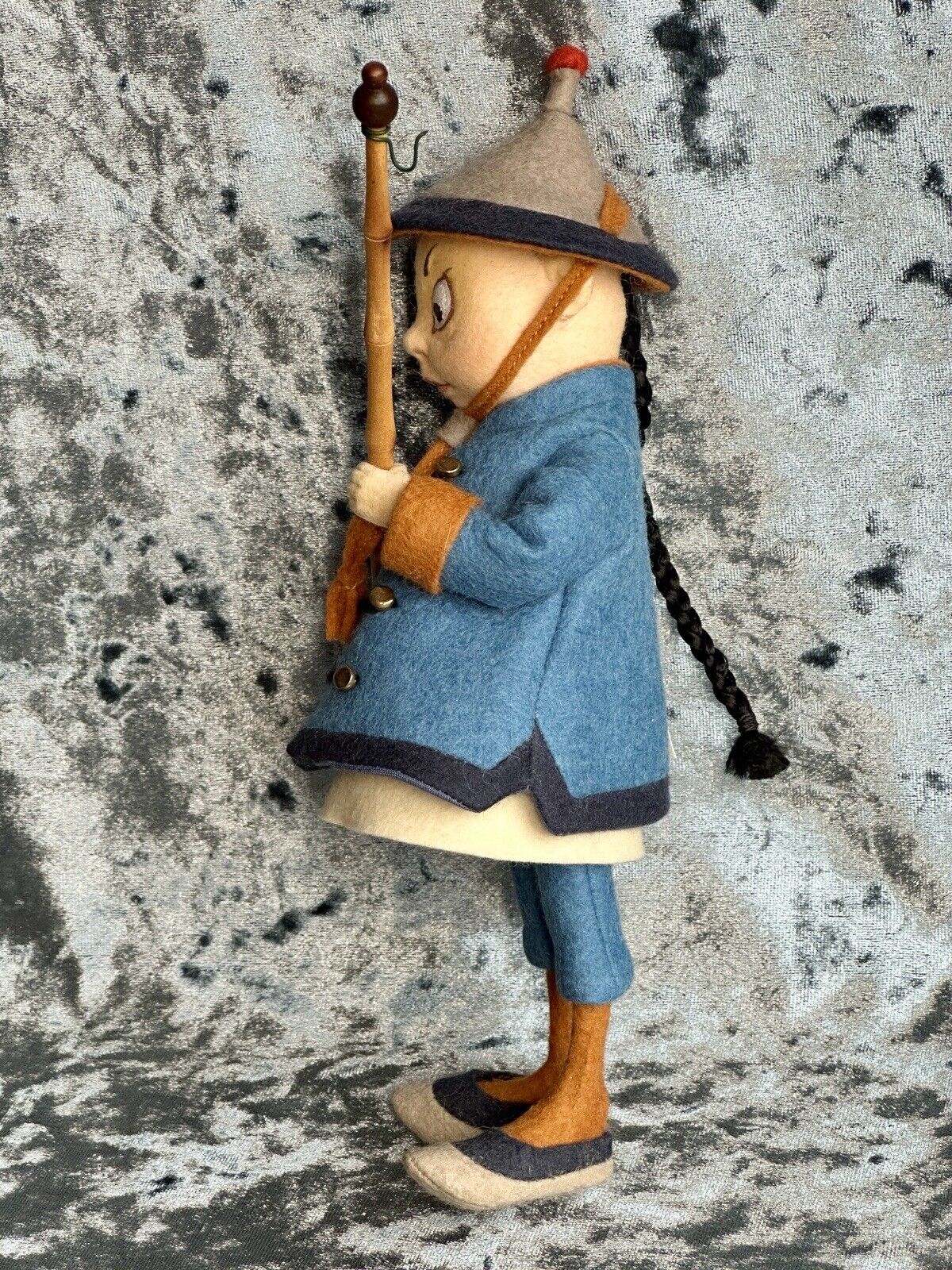 Collectible R John Wright Felt Chinaman Palmer Cox Brownie 8” Doll + Box LE 250