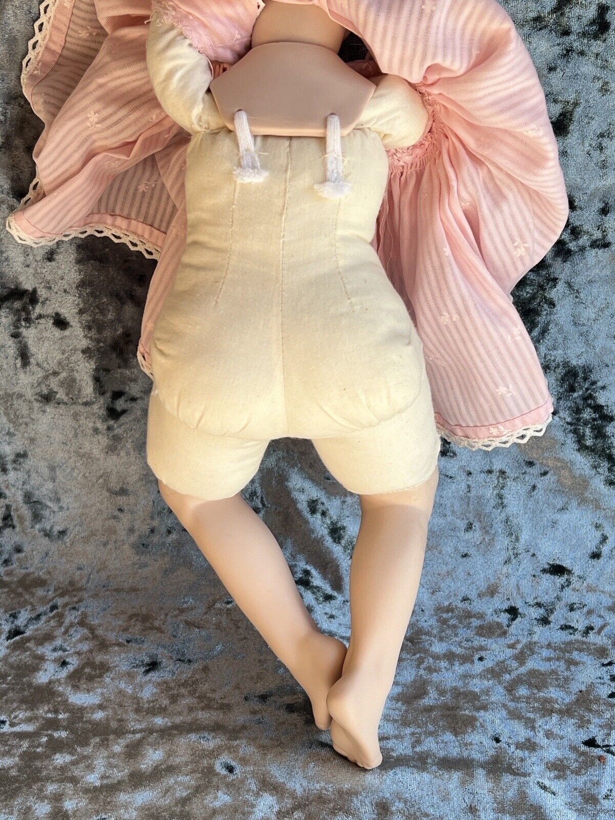 Collectible Porcelain 14” Cloth Shay Reproduction Doll Mold By Rubert 1991