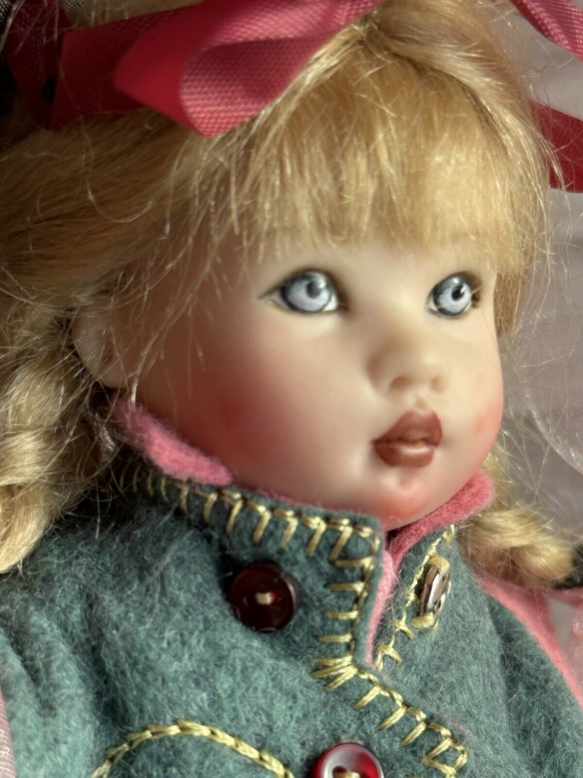 Collectible 7.5” Helen Kish Riley Vinyl Doll