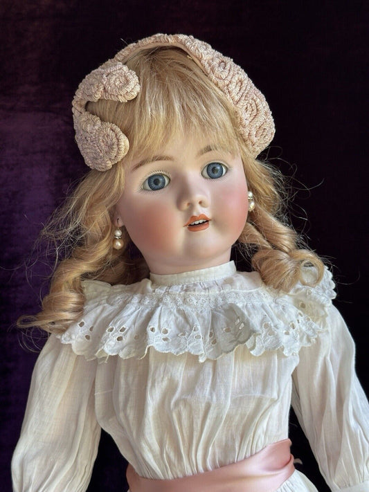 Large Antique German 31” Heinrich Handwerck 109 Bisque Head Doll