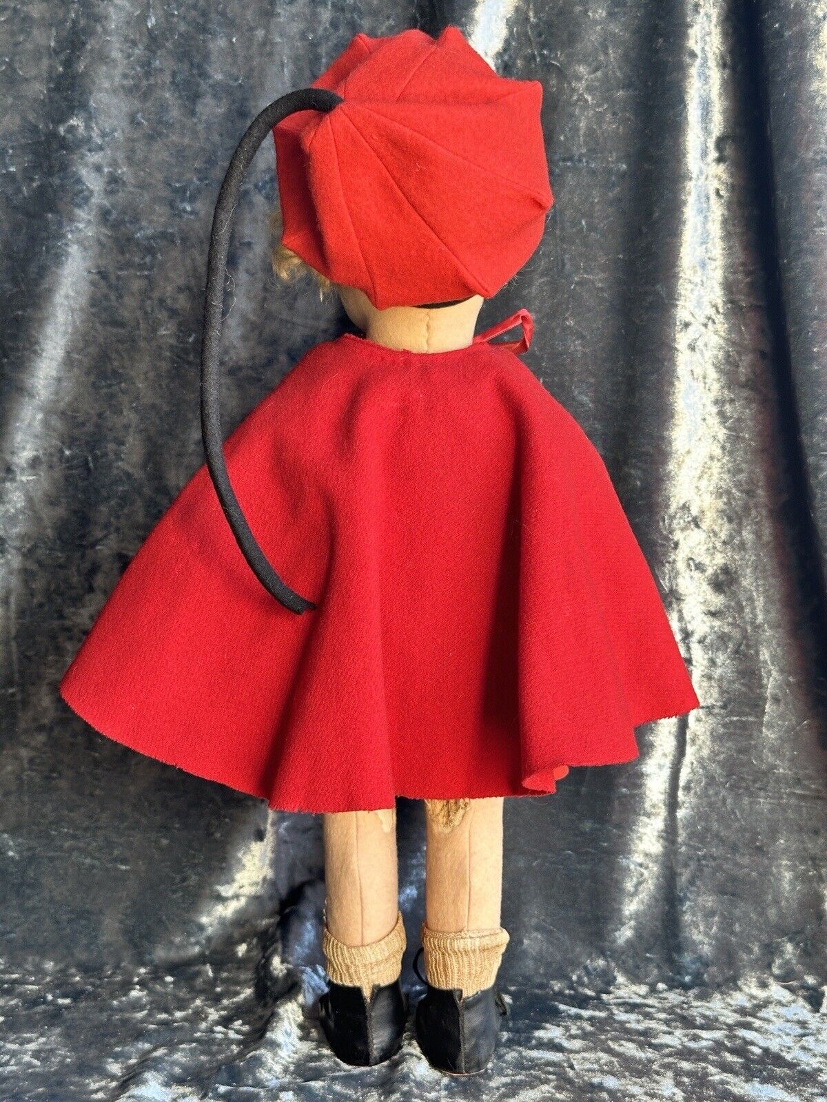 Early Vintage Italian Lenci 111 Series All Original 18” Doll with Metal Rivet