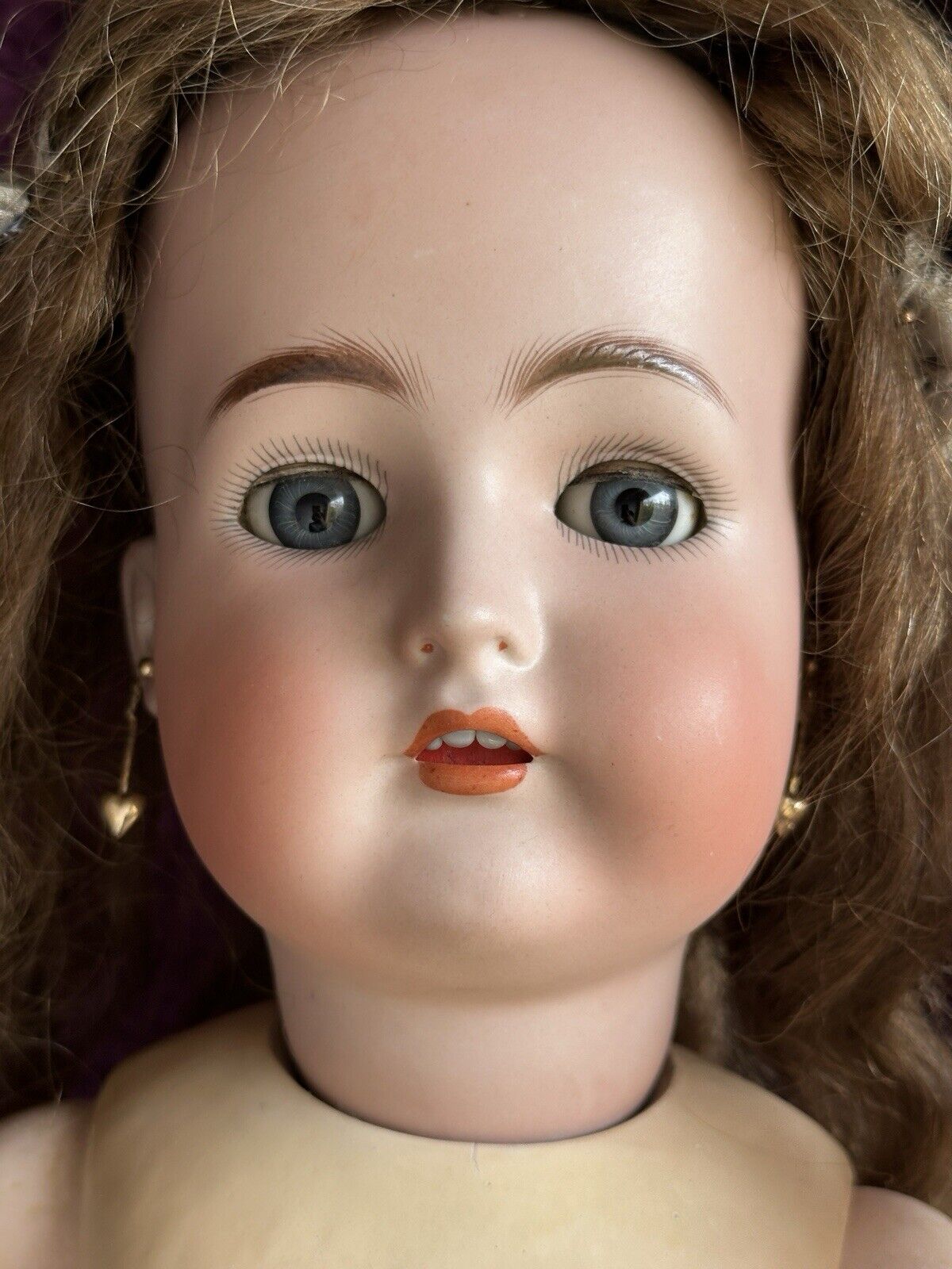 Large Antique German 30” Halbig Kammer Reinhardt Bisque Head Walker Body Doll