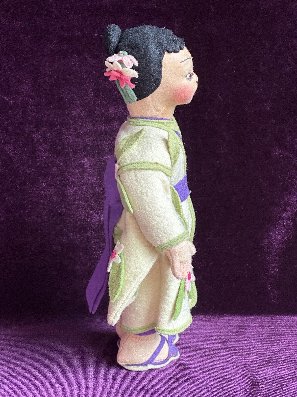 Vintage 8” Italian Lenci Mascotte Oriental Asian Miniature Doll