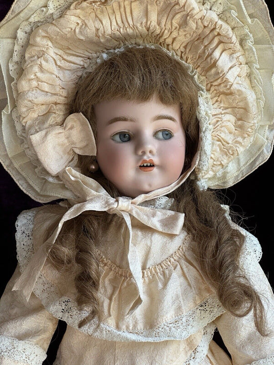 Antique German 22” Simon Halbig 1039 Mechanical Flirty Eyes Walker Doll