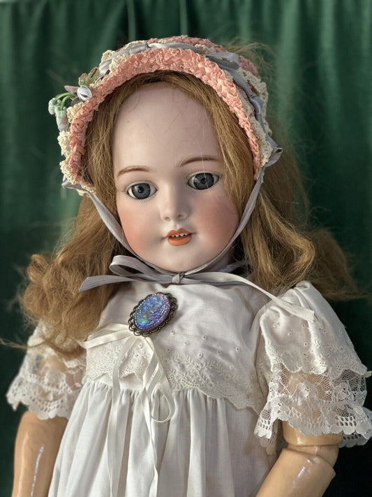 Rare Mold 1269 Dept by Simon Halbig Antique German 31” Doll  Bisque Head