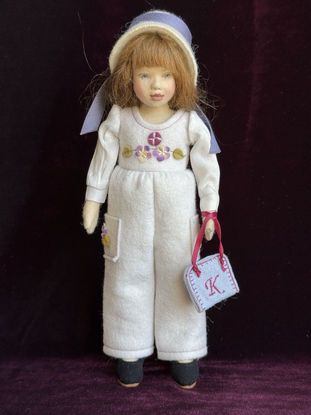 Collectible 8” Miggie Iacono UFDC Kim Felt Doll with Box