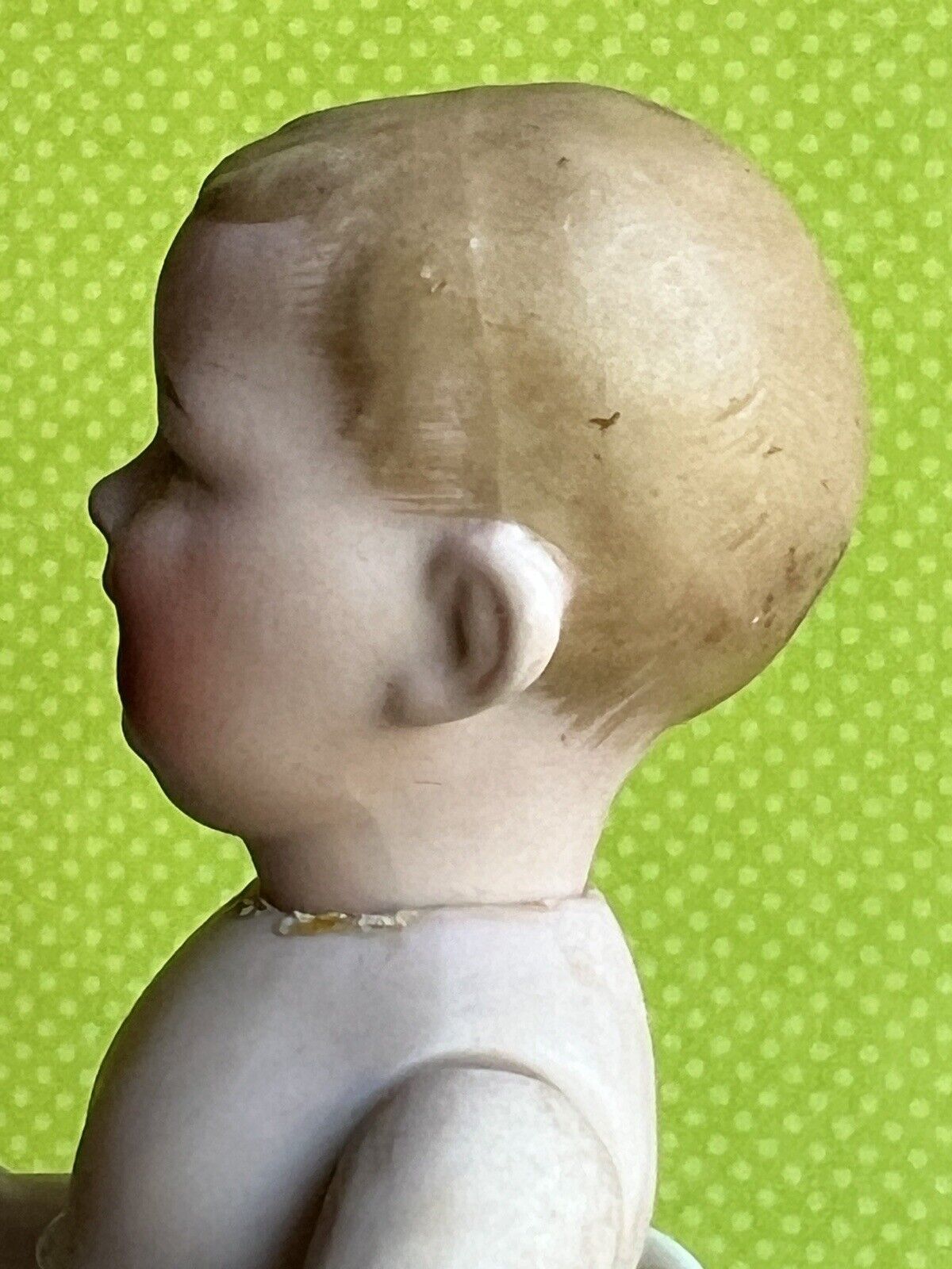 Antique German 6.25” Kestner All Bisque Character Boy Doll Swivel Head