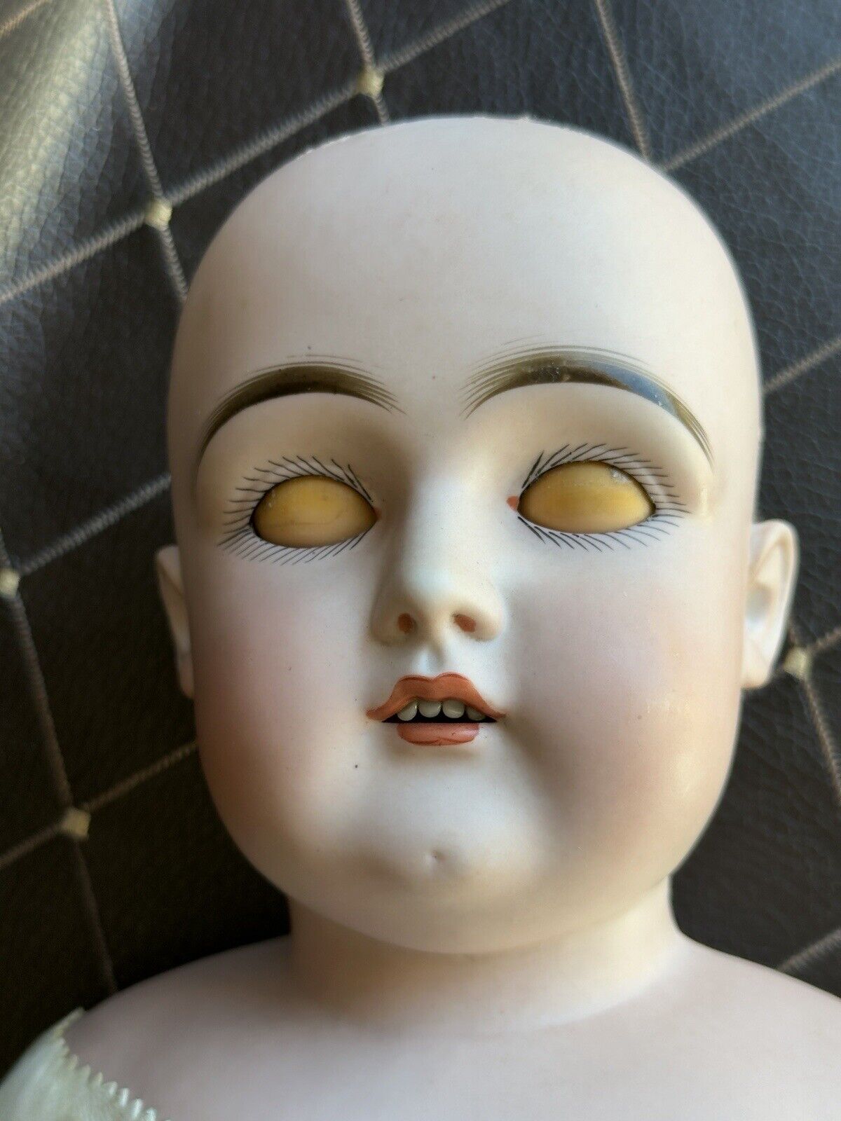 Large Antique German 27” Kestner Turned Bisque Shoulder Head Doll