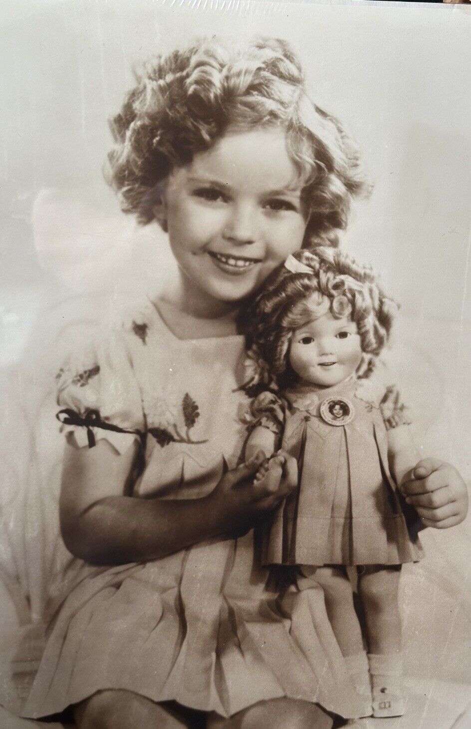 Vintage Unmarked Eegee Shirley Temple Look-alike 27” Composition Doll