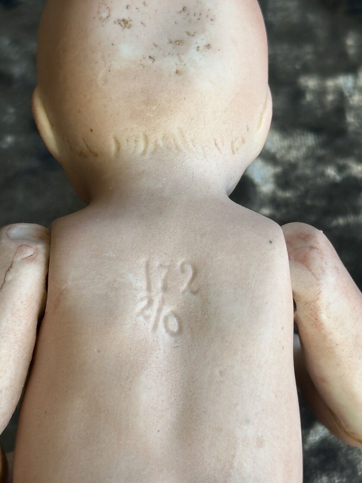 Unidentified All Bisque Antique German Marked 172 Kammer Reinhardt (?) Baby Doll