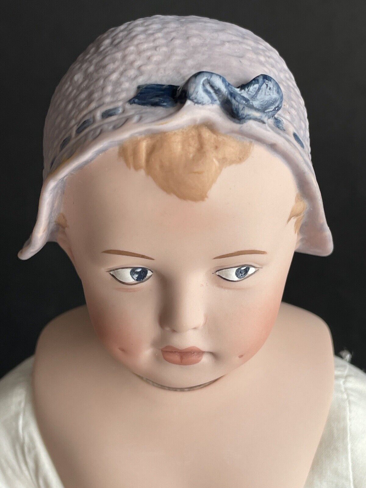 14” Reproduction of Antique German Gebruder Heubach Bonnet Doll