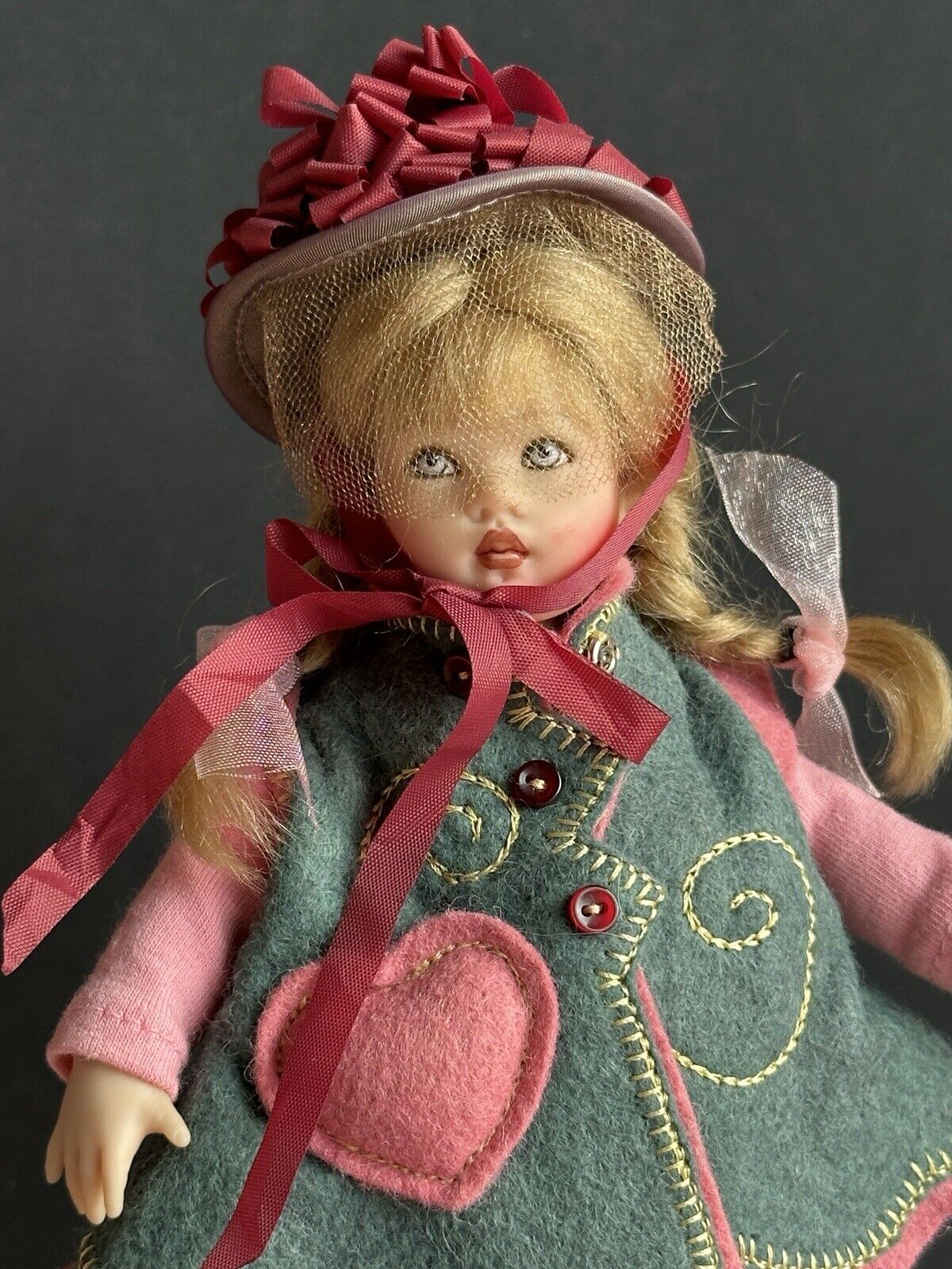 Collectible 7.5” Helen Kish Riley Vinyl Doll