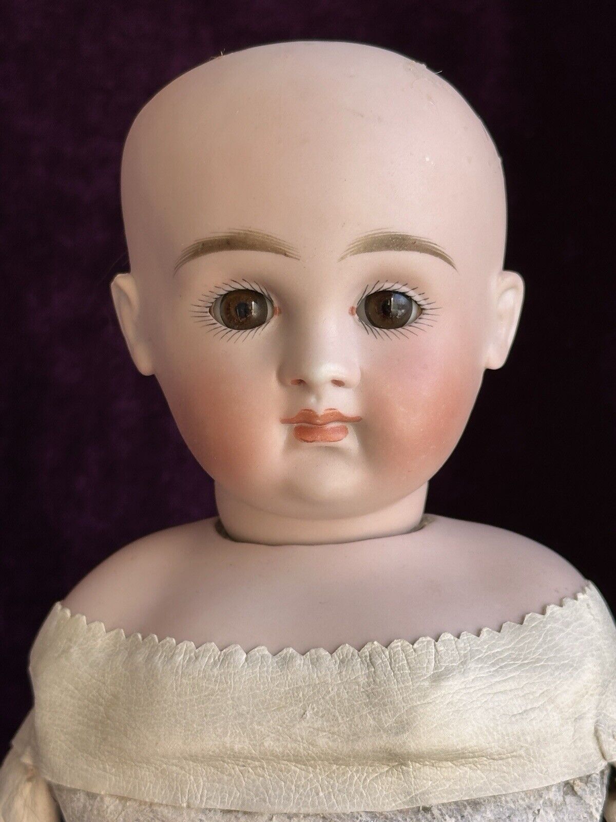 Rare Antique German 16” Early Kestner 9 Closed Mouth Swivel Neck Bisque Doll