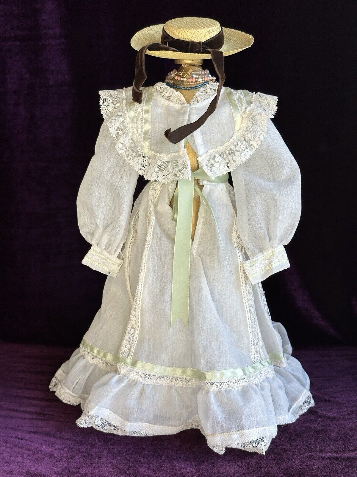 Porcelain 19” Reproduction of Antique French Francois Gaultier Fashion Doll