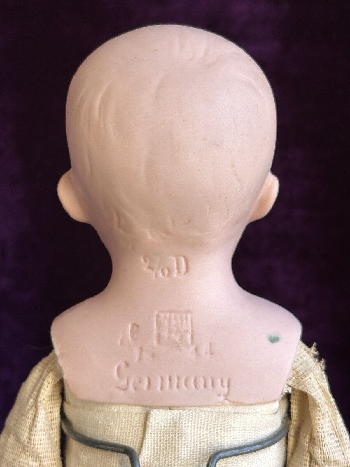 Antique German 11” Gebruder Heubach 7647 Bisque Shoulder Head Character Boy Doll