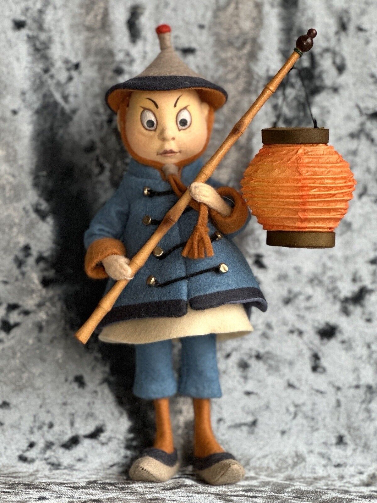 Collectible R John Wright Felt Chinaman Palmer Cox Brownie 8” Doll + Box LE 250