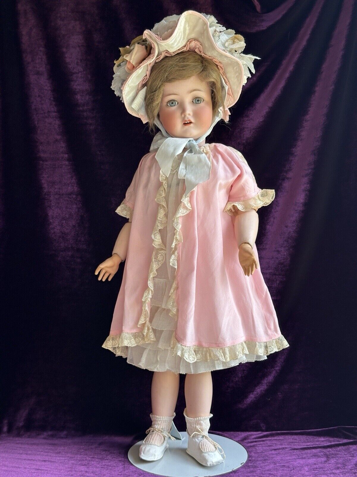 Antique German 25” Cuno Otto Dressel Mein Liebling Mold Bisque Head Doll