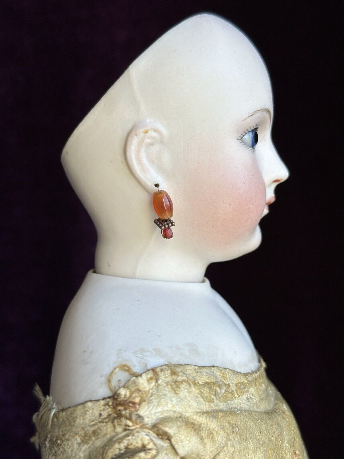 Large Antique 21” Portrait Jumeau French Fashion Bisque Shoulder Head Doll