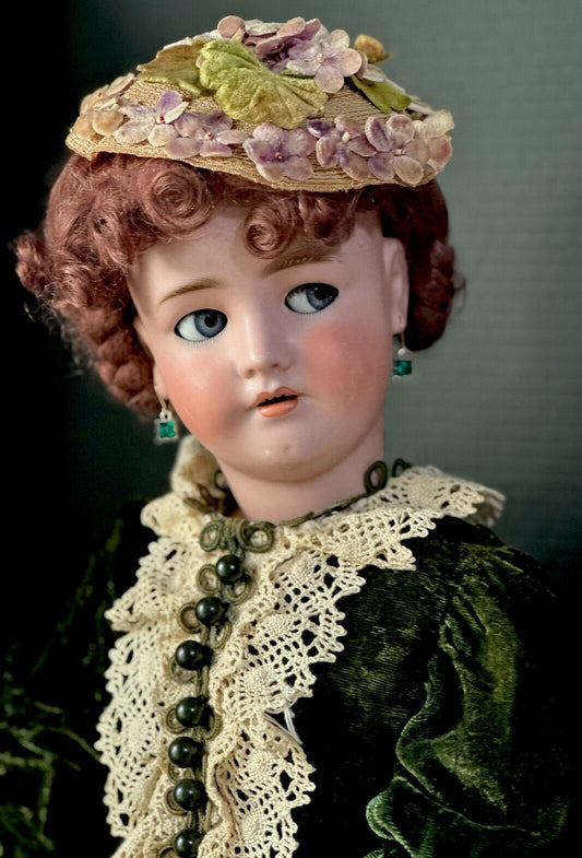 Antique German Simon Halbig & Handwerck 29” Doll Flirty Eyes