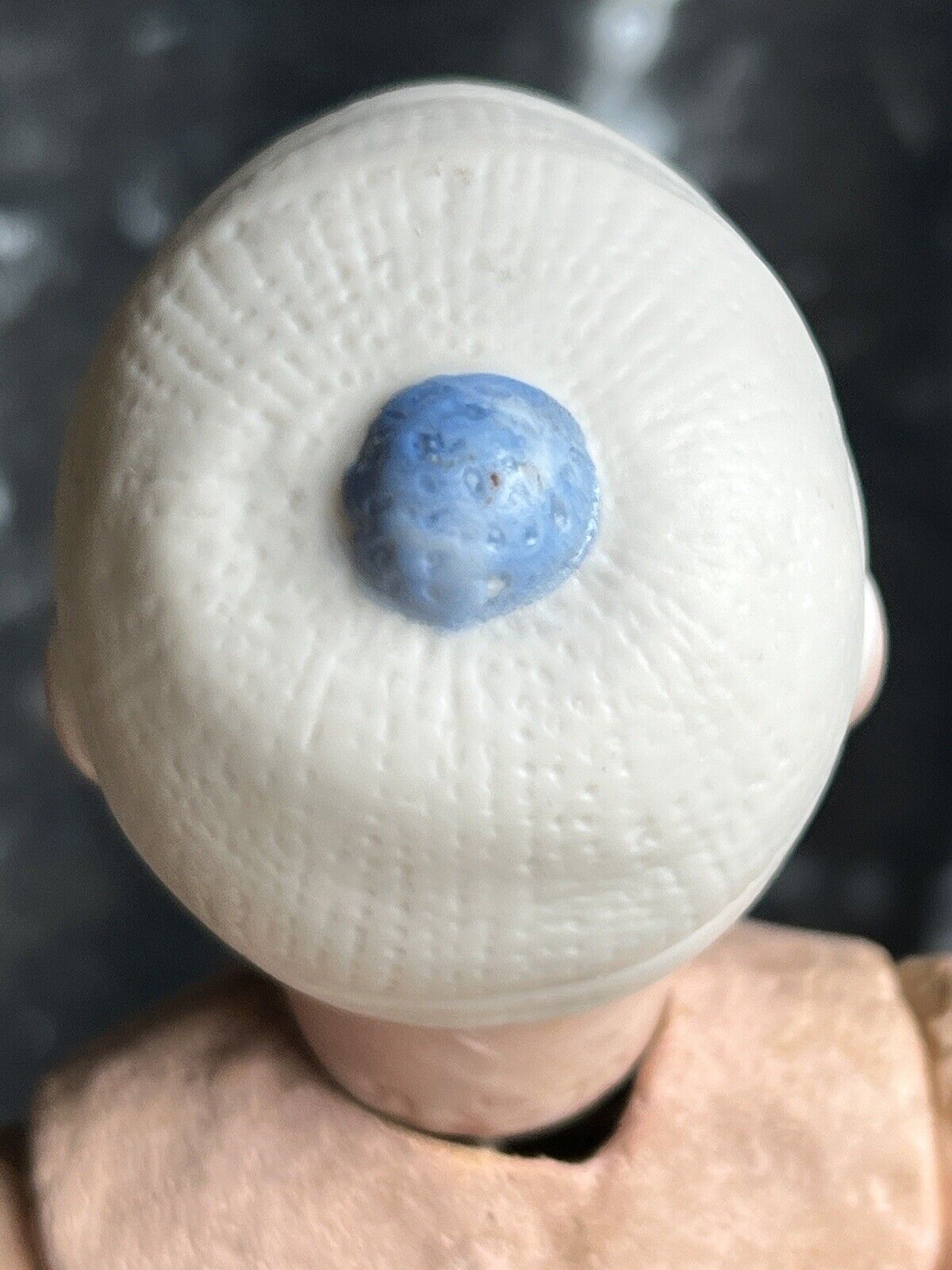 Antique German 8” Theodor Recknagel 28 12/0 Bisque Head Molded Hat Baby Doll