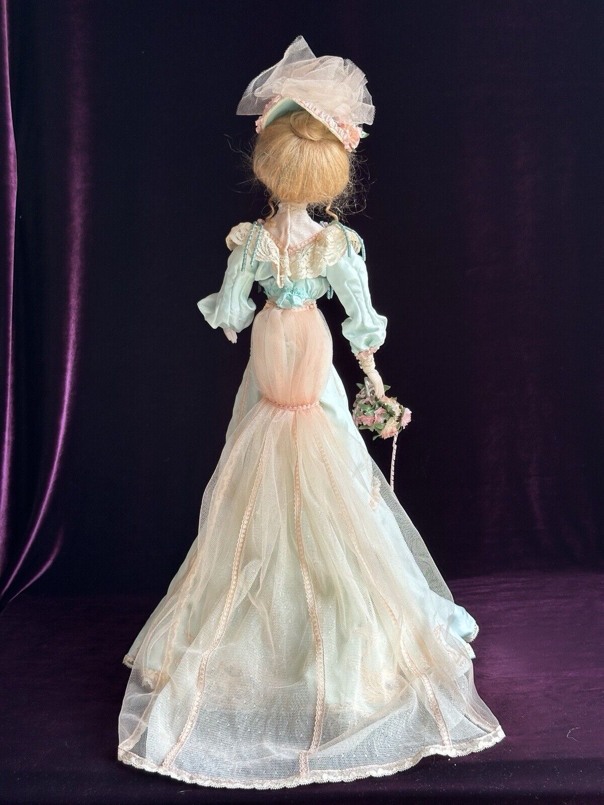 Franklin Mint Heirloom 22” Gibson Girl Victorian Porcelain Bridesmaids Doll