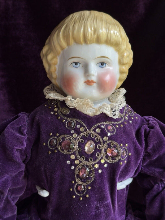 Large Antique German 25” Alt Beck Gottschalck 1000 Highland Mary China Doll