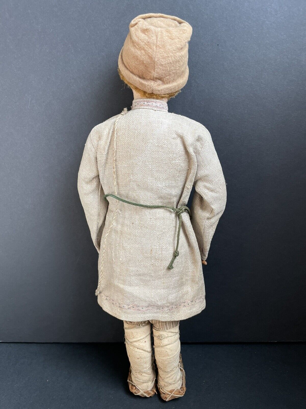 Antique USSR 15” Cloth Stockinette Village Boy Doll