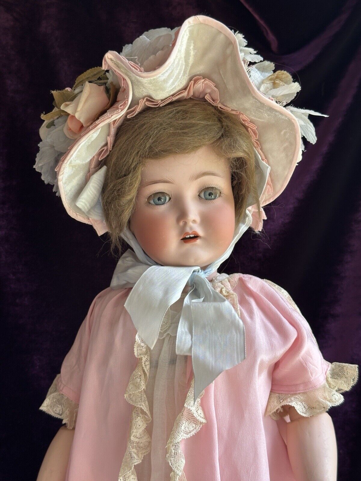 Antique German 25” Cuno Otto Dressel Mein Liebling Mold Bisque Head Doll