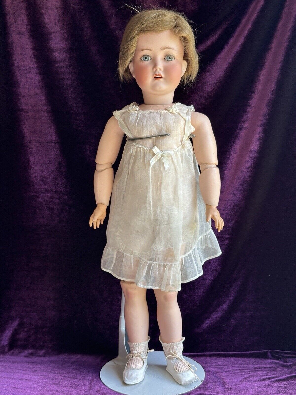 Antique German 25” Cuno Otto Dressel Mein Liebling Mold Bisque Head Doll