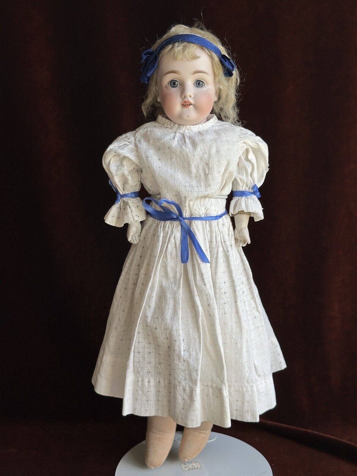 Antique German 19” Kestner 154 Bisque Shoulder Head Doll